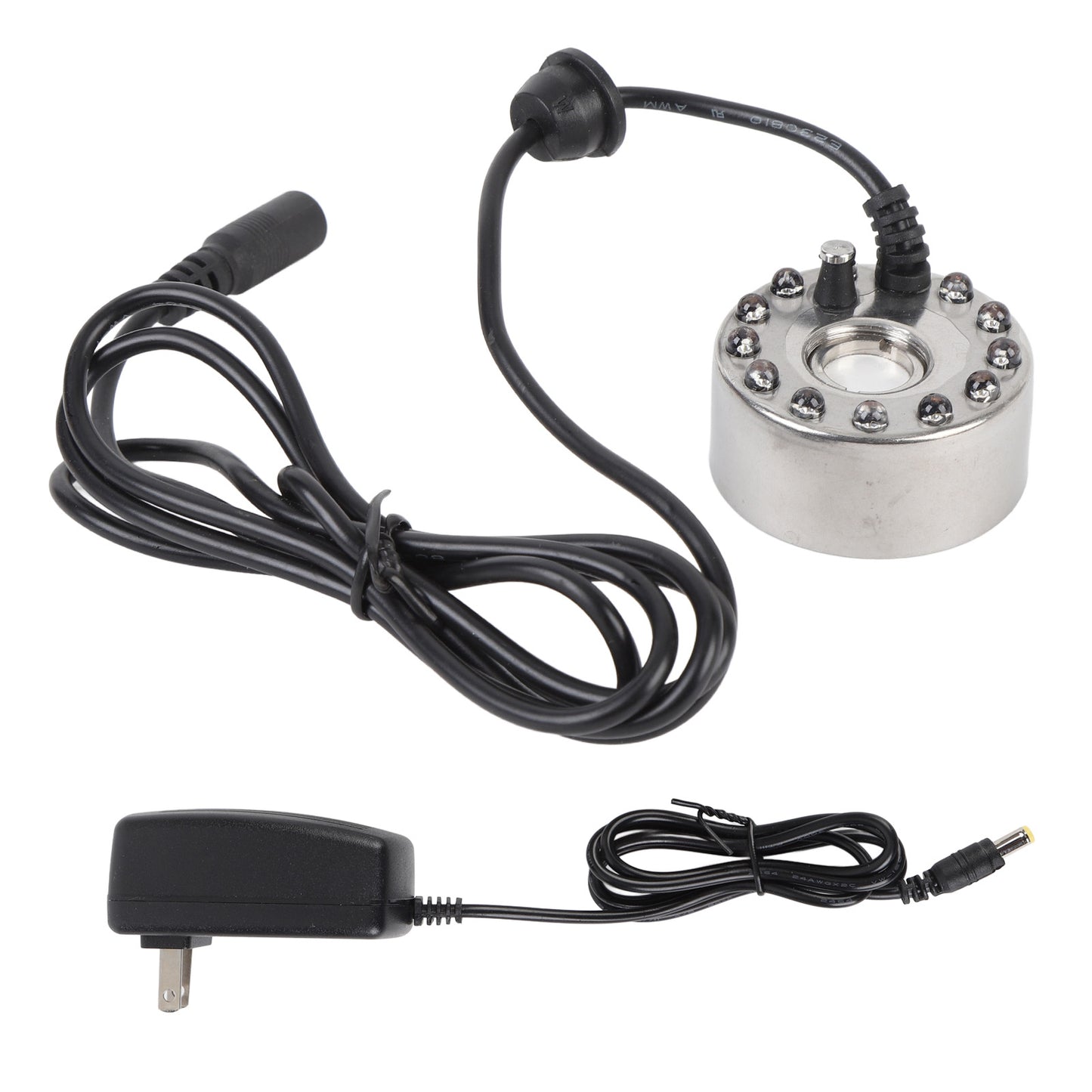 Mist/Fog Maker ,Water Fountain Pond Rockery Fish tank Large Capacity Mist Fog maker ,350ml Mist maker Fogger With 12 LED Lights