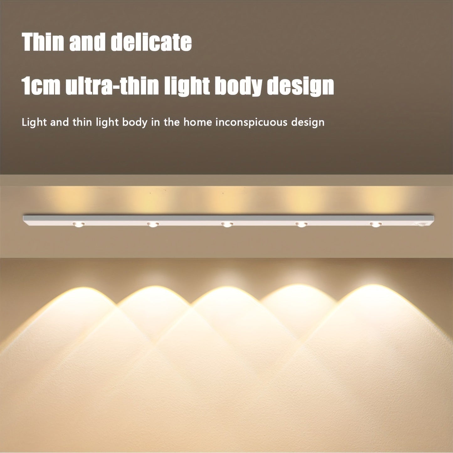 Smart Auto Censor Light Cabinets Wardrobe Kitchen Walls Stairs Doors Decorative Light Chargeable Premium 20 Days Pro Power Easy Installation Magnetic Wire Free
