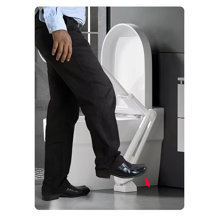 Toilet Lid Lifter by Foot Never Touch with Hand Clean Easy Installation ABS Strong With Self Installations Kit