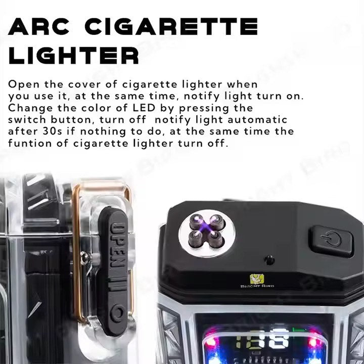 Multifunctional Outdoor Camping COB LED USB Rechargeable Mini Keychain Floodlight Flashlight Torch with Cigarette ARC Lighter: