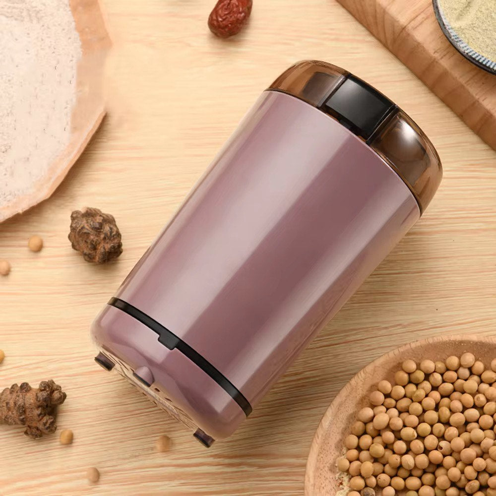 Portable Electric Mini Grinder – Stainless Steel Crusher for Coffee, Herbs & Grains | Compact & Manual-Friendly