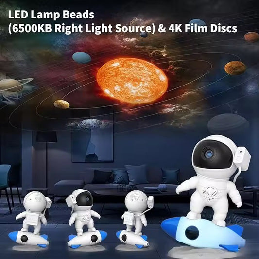 13 HD Cosmic Scenes Astronaut Galaxy Projector 4K Realistic Star Projection 360 RotationAdjustable ,Star Projection For Bedroom ,Night Light for Kids Adults Room/Party/Home Decor and For Gifts