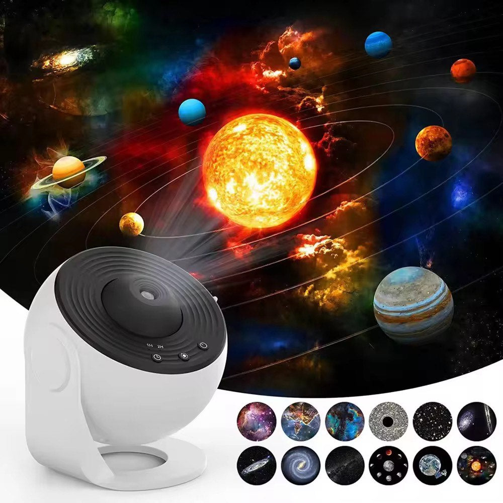 12 Constellation Modes in 1 Rotating Nebula Projector Bedroom Decor LED Star Galaxy Night Sky Ceiling decoration Light