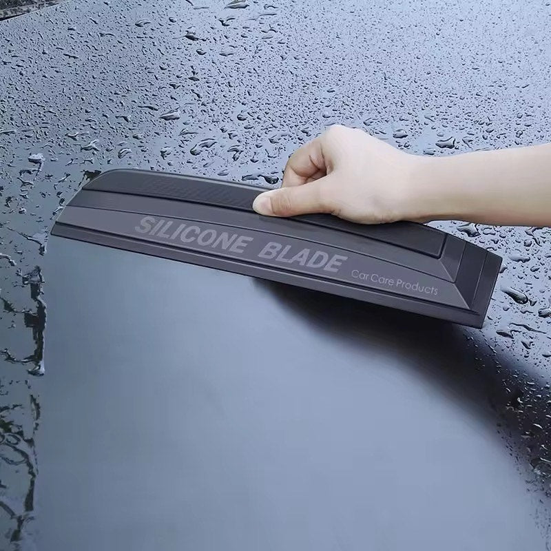 Portable Gentle Silicone Wipe Blade : Noise-Free and Scratch - Resistant Car Wash Scraper