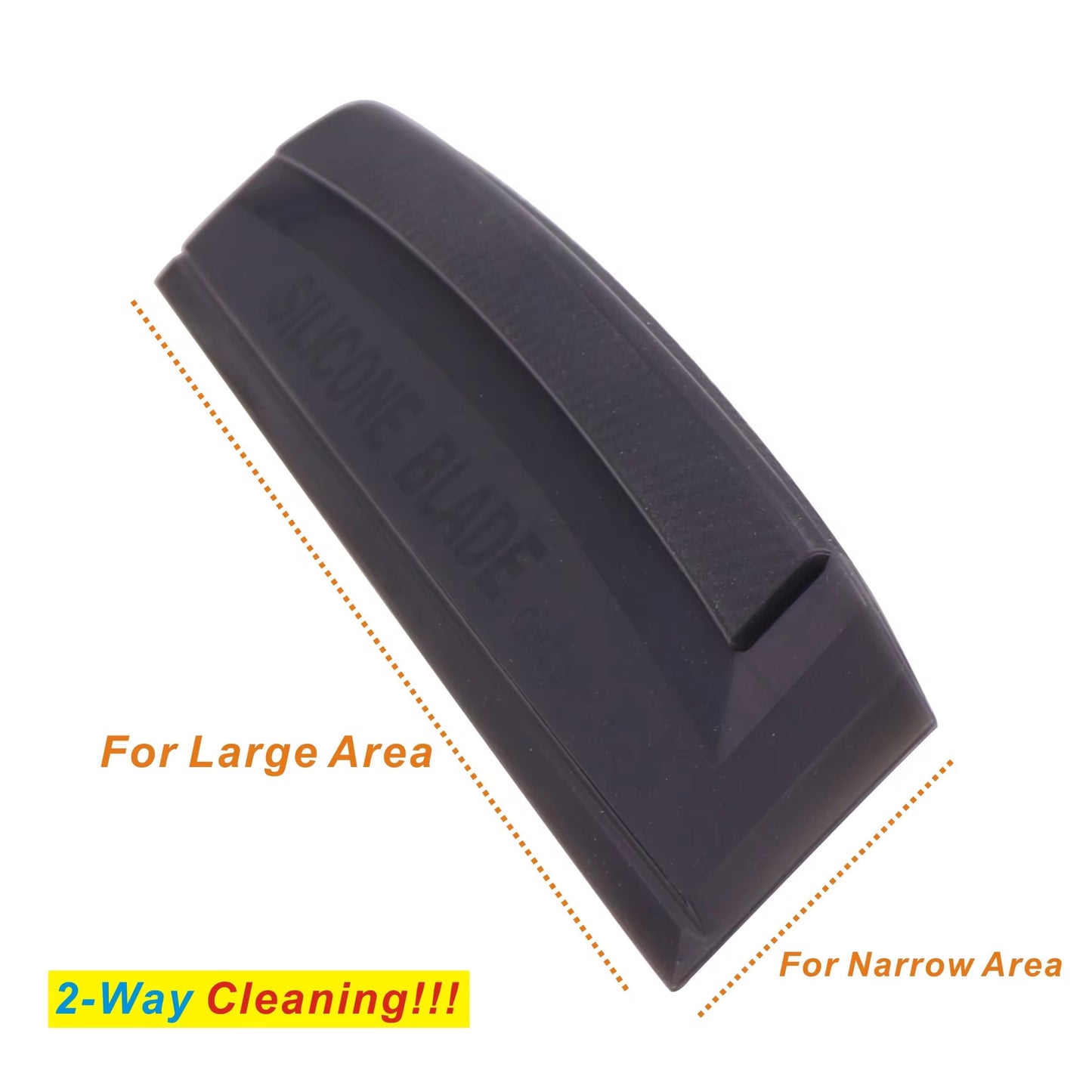 Portable Gentle Silicone Wipe Blade : Noise-Free and Scratch - Resistant Car Wash Scraper