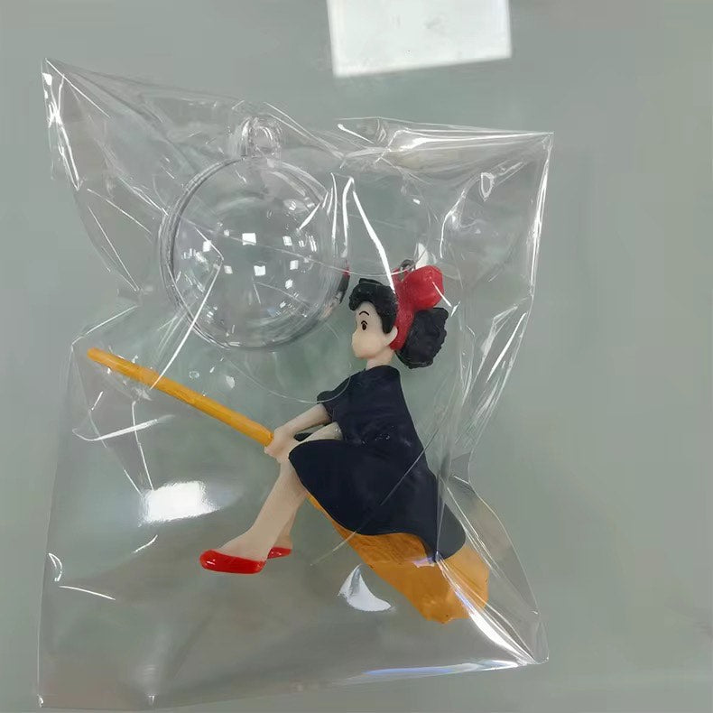 Miyazaki Little Witch Eco-Friendly PVC Floating Ornament Fish Tank Decorative and Aquarium Plastic Resin Decoration