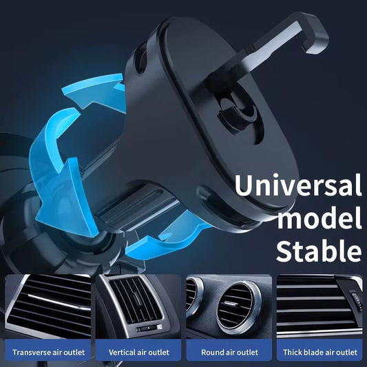 15W Magnetic Wireless Car Air Vent phone Charger With Ambient RGB lamp Fast Charger with OTP Protection