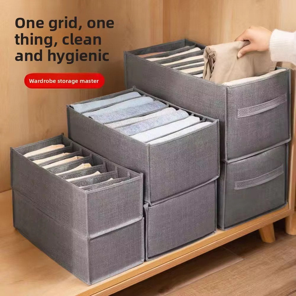 Foldable Desk & Closet Organizer with Storage Bags – Multi-Compartment Storage for Underwear, Bras, Socks & More