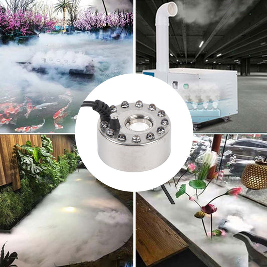 Mist/Fog Maker ,Water Fountain Pond Rockery Fish tank Large Capacity Mist Fog maker ,350ml Mist maker Fogger With 12 LED Lights