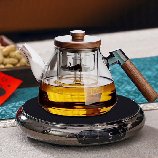 Luxury Smart Tea Pot Set, Royal Empire inspired Green Tea, Black Tea, Milk Tea, Coffee - Tea Pot - Tea Filter - Metallic Electric Classy Toughened Boiler