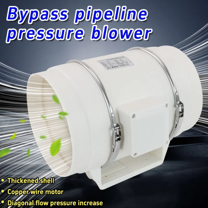 High Speed Diagonal Flow Exhaust Fan High Air Flow Energy Comes With 3 Meter Long Ventilation Pipe Easy To Install