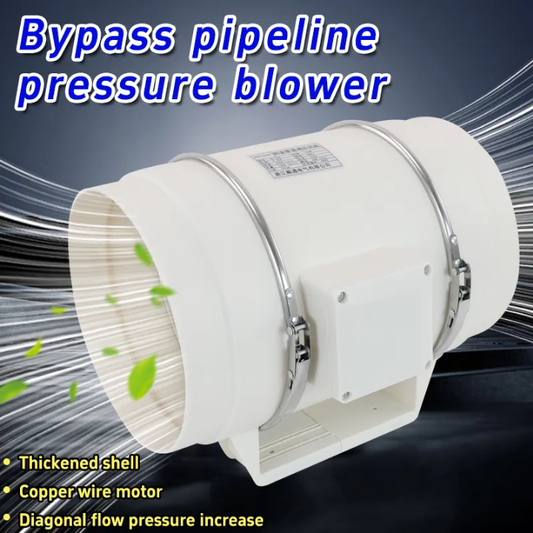 High Speed Diagonal Flow Exhaust Fan High Air Flow Energy Comes With 3 Meter Long Ventilation Pipe Easy To Install