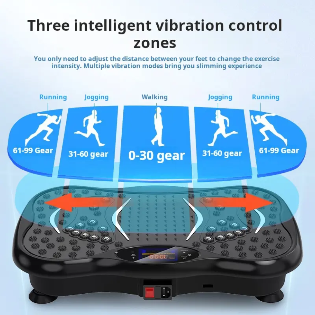 Vibrating Platform Exercising Machine Ultra-thin Mini Fat-burning Vibration Plate PC Material Massage Fitness Standing Body Machine