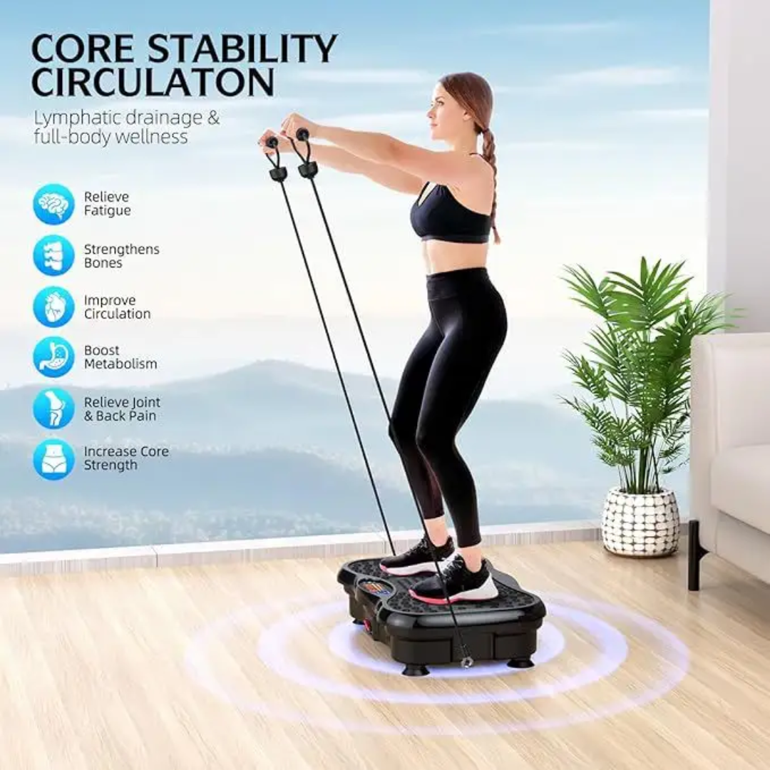 Vibrating Platform Exercising Machine Ultra-thin Mini Fat-burning Vibration Plate PC Material Massage Fitness Standing Body Machine