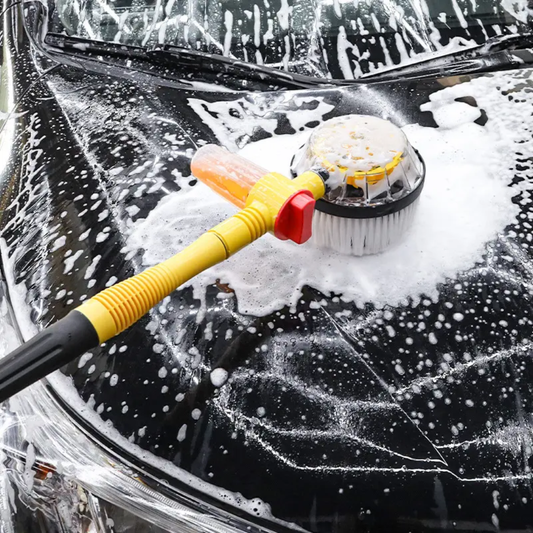 Car Wash Brush Kit 360 degree Automatic Rotation Adjustable High Pressure Car Wash Brush With Long Handle