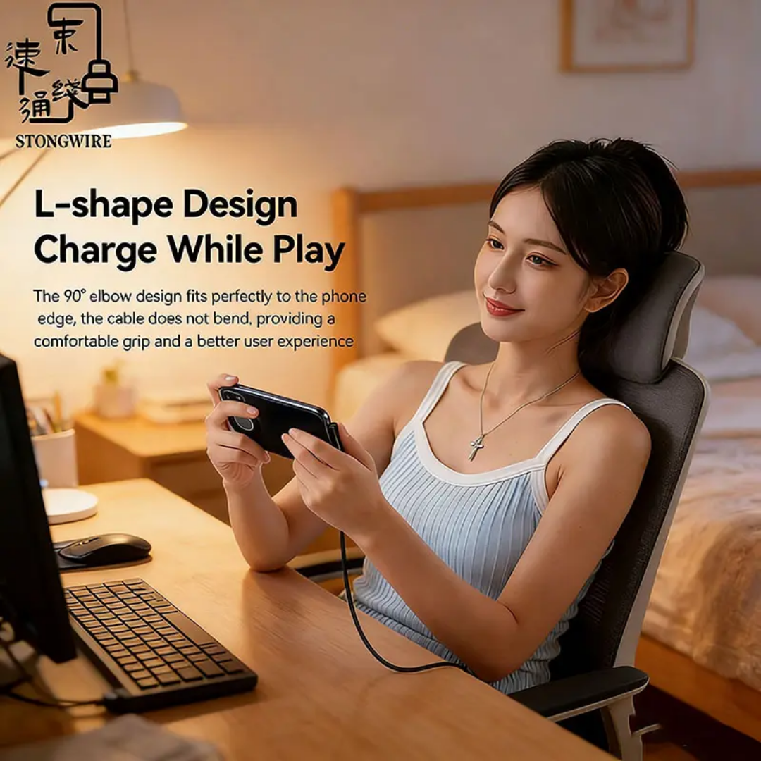 NEW 240W Fast Charging Cable with 360° Adjustable Metal Stand Nylon Braided Cable USB C Type C Data Cable