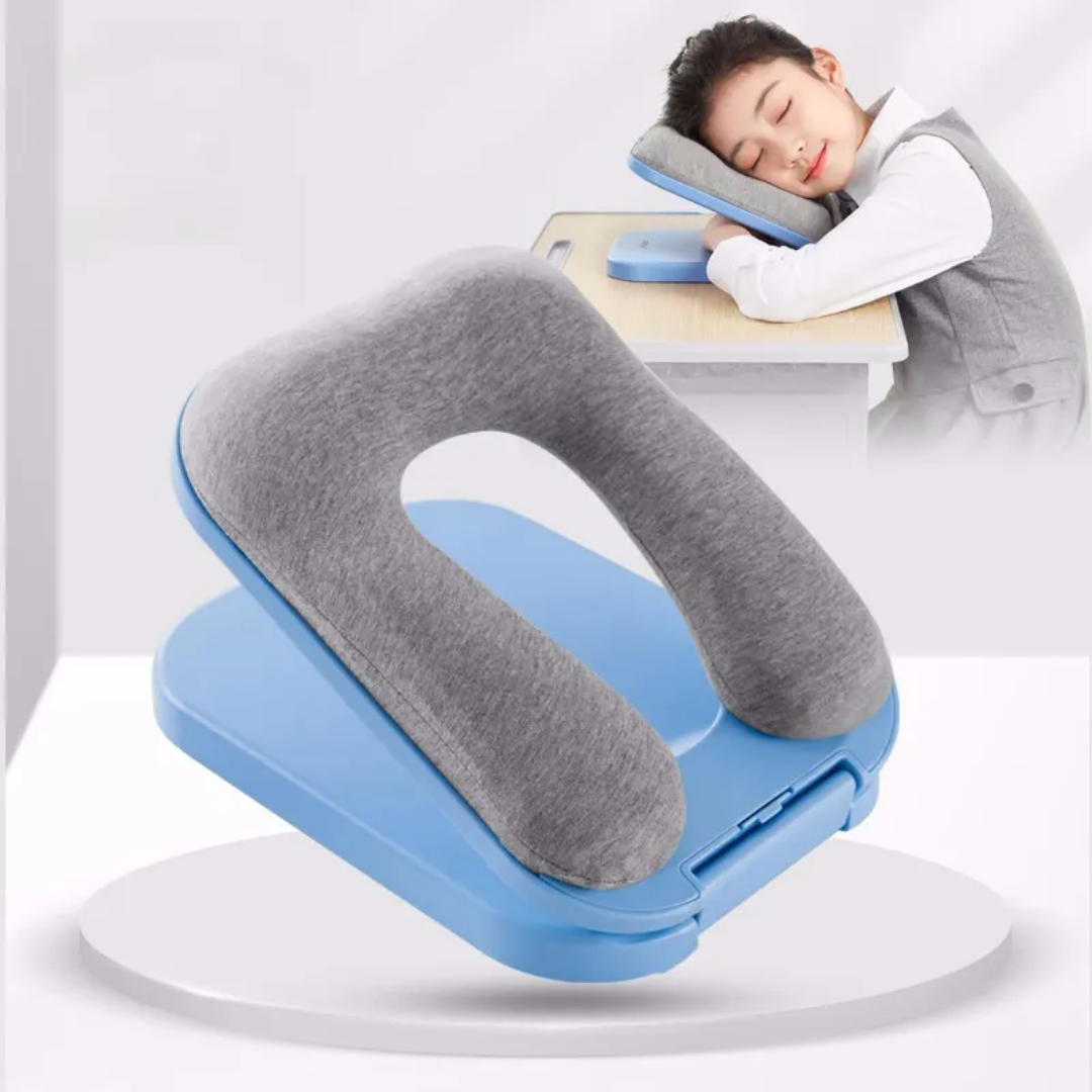 U-shaped Multi-function PP Cotton Student Hotel Lunch Break Sleep Airplane Friendly Folding Portable Nap Desk Sleeping Pillow