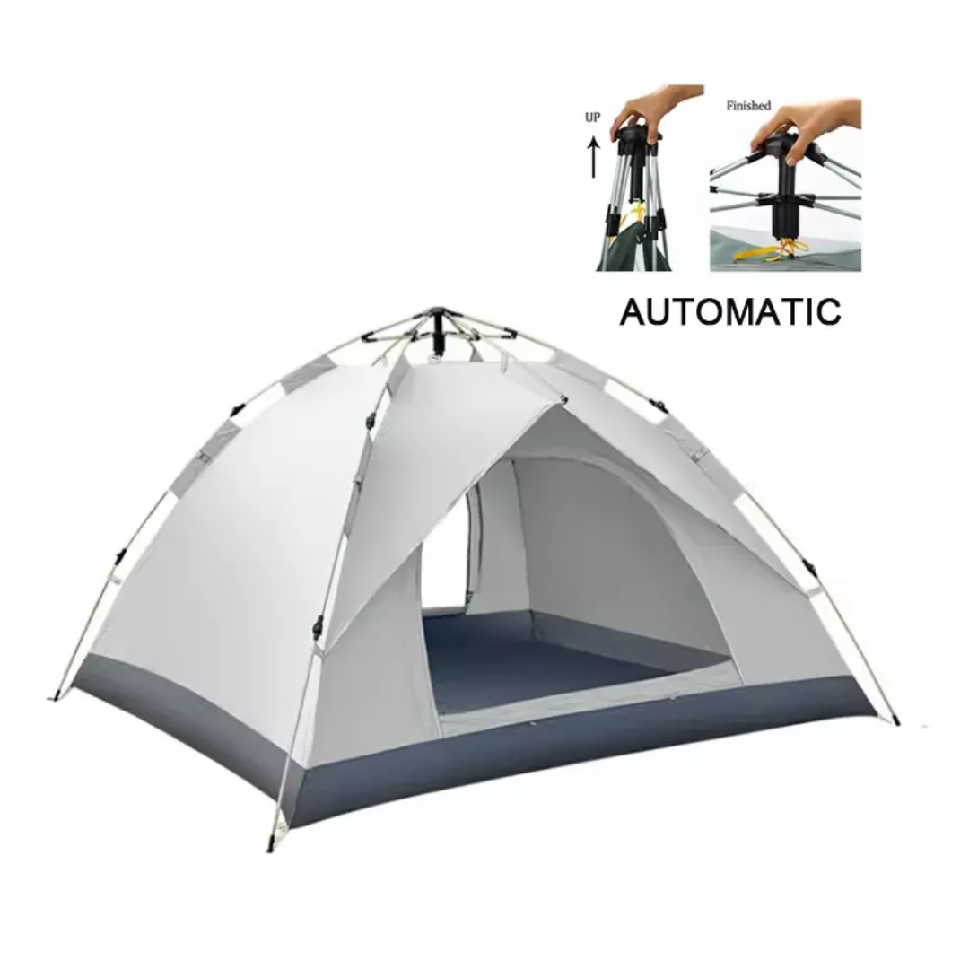 2 Person Automatic Tent Outdoor Camping Foldable Mosquito And Sun Protective Four Season Tent