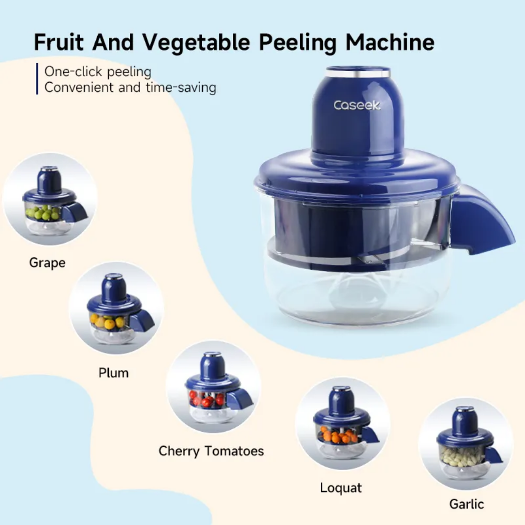 New Electric Fruit Vegetable Peeler Rechargeable Peeling Machine Automatic Garlic Mini Tomato Green Grape Peeling Machine