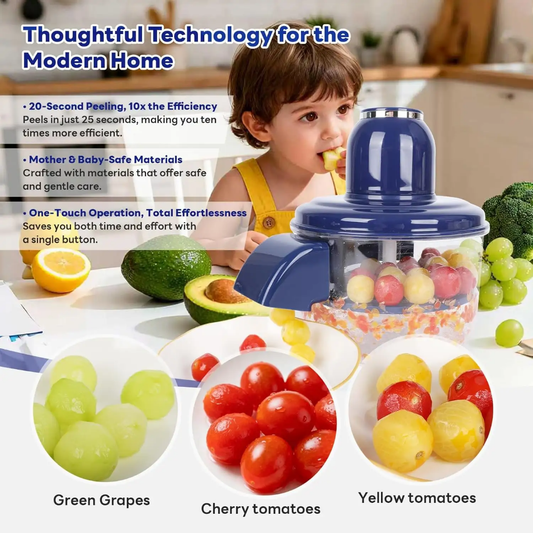 New Electric Fruit Vegetable Peeler Rechargeable Peeling Machine Automatic Garlic Mini Tomato Green Grape Peeling Machine