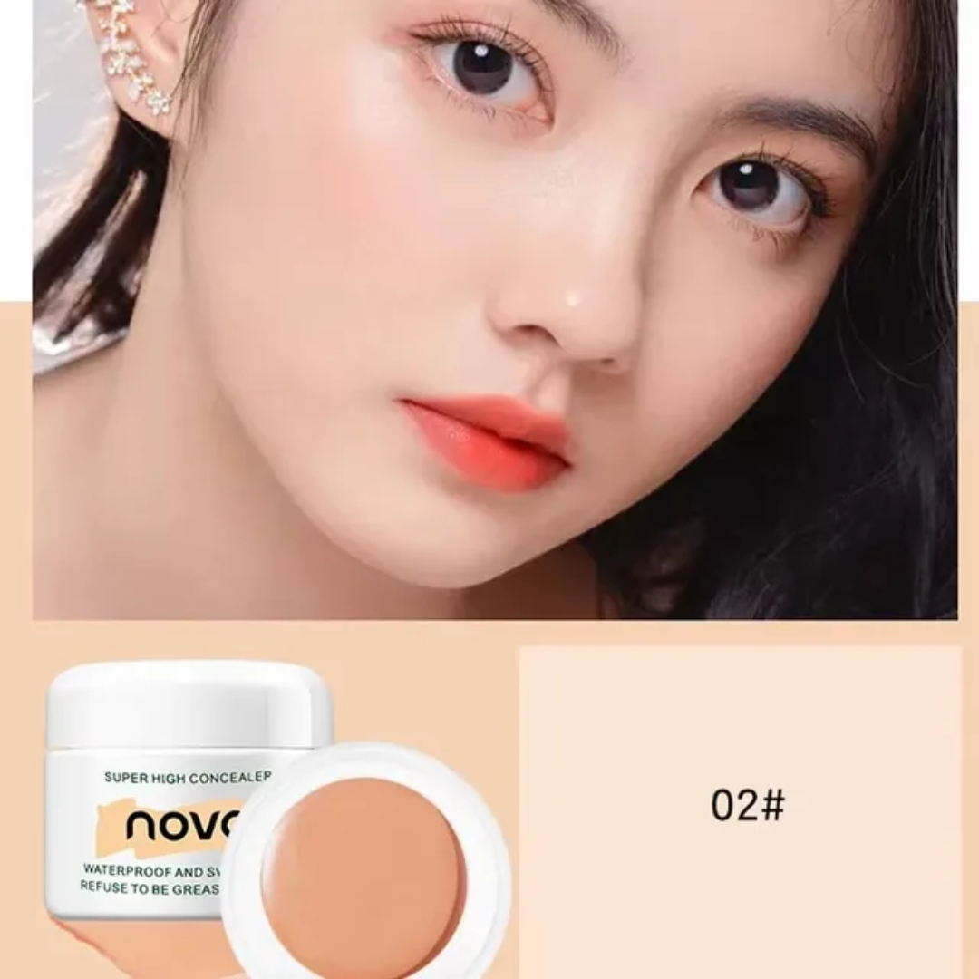 NOVO 3 Shade Liquid Concealer Waterproof Sweatproof Moisturizing Long Lasting Mini Oil Controlled Concealer