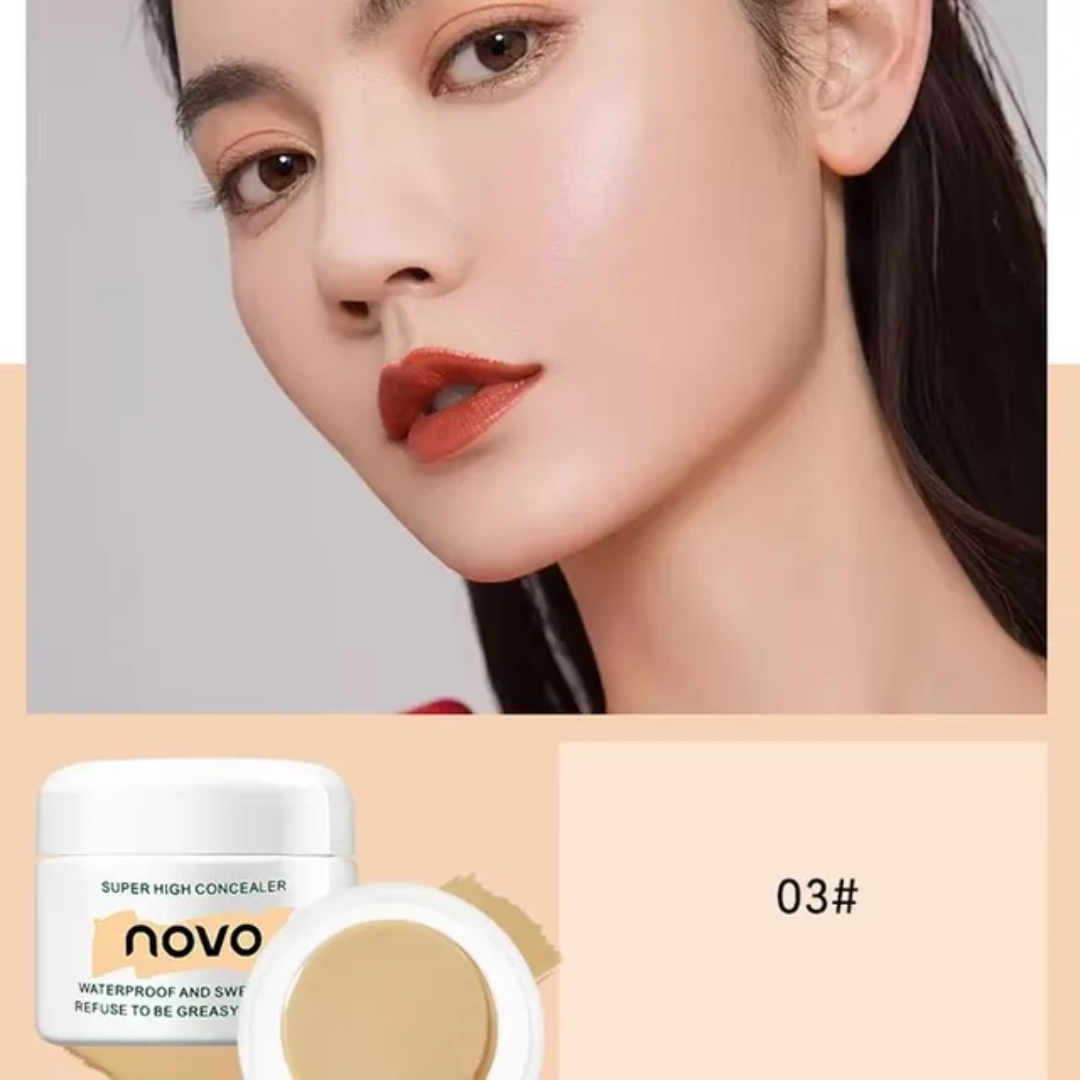 NOVO 3 Shade Liquid Concealer Waterproof Sweatproof Moisturizing Long Lasting Mini Oil Controlled Concealer