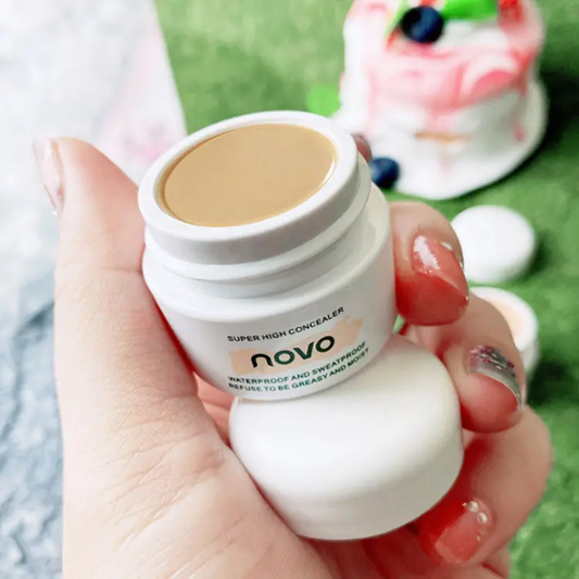 NOVO 3 Shade Liquid Concealer Waterproof Sweatproof Moisturizing Long Lasting Mini Oil Controlled Concealer