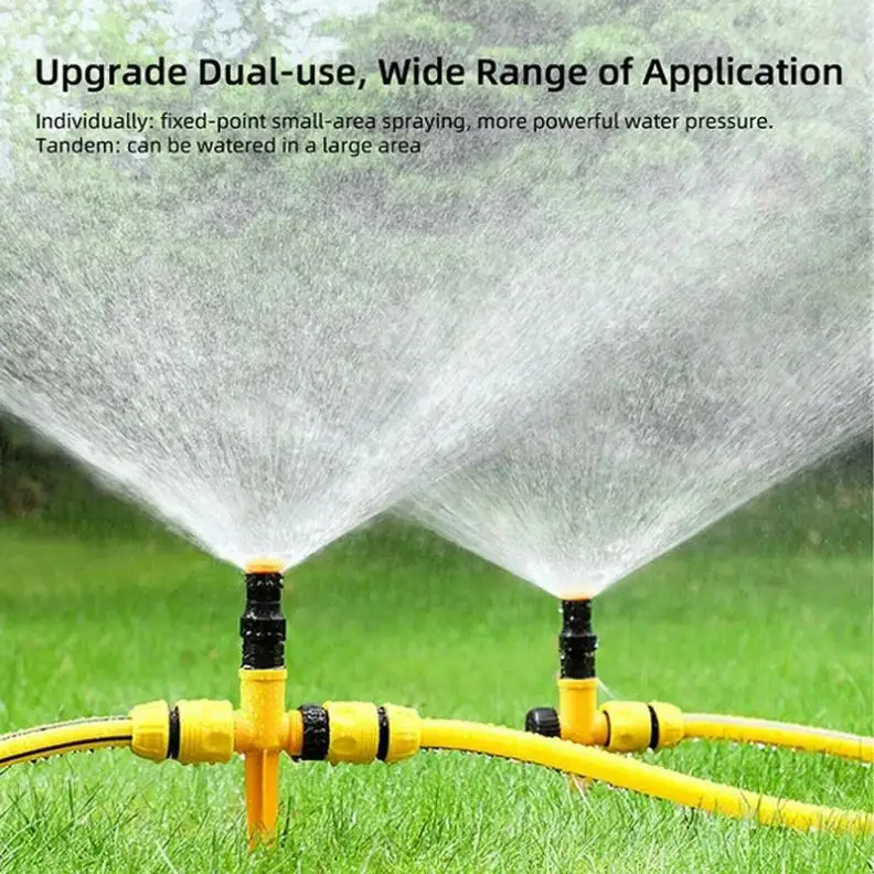 360 Degree Automatic Sprinklers Adjustable Spray Nozzles For Garden Lawn Watering System