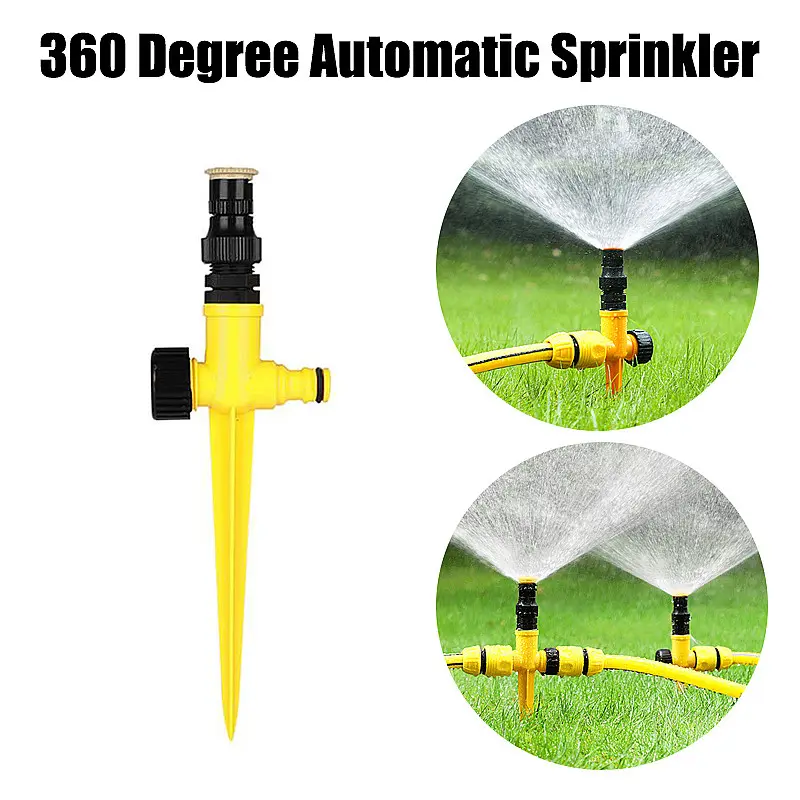 360 Degree Automatic Sprinklers Adjustable Spray Nozzles For Garden Lawn Watering System