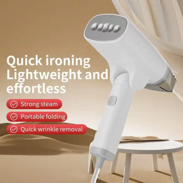 Tobi Handheld 1500W Garment Steamer – Fast-Heat, Wrinkle-Free Fabric Care for Home & Travel