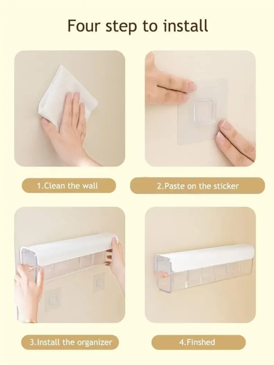 2 pcs Undergarment Organizer Transparent Partition Portable Underwear Socks Storage Box