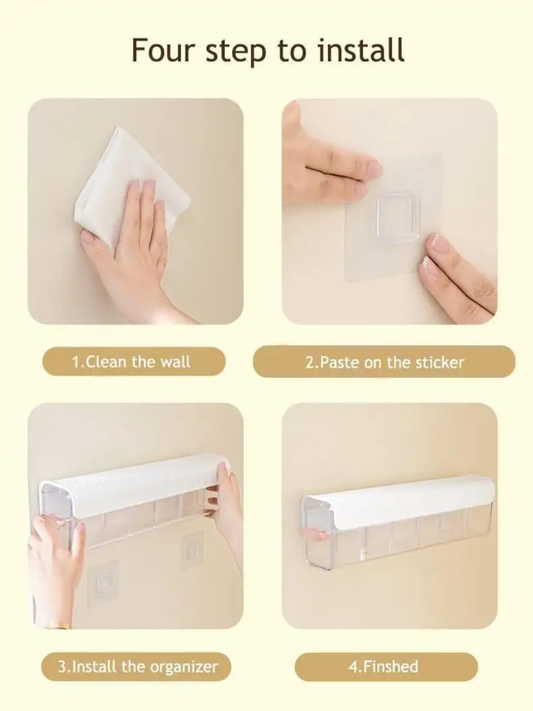 2 pcs Undergarment Organizer Transparent Partition Portable Underwear Socks Storage Box