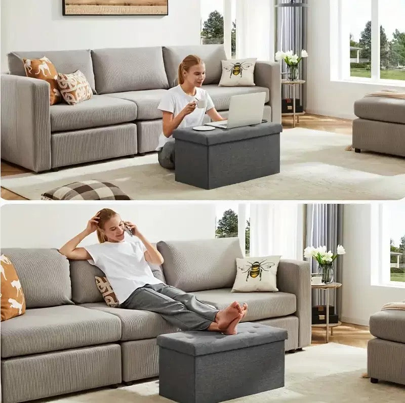 2-in-1 Storage Bench – Hidden Ottoman Chest | Shoe Bench for Home | स्टोरेज बेन्च नेपाल