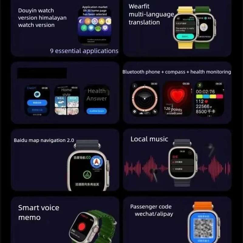 Listenmart Hello Watch 3 Smart Watches Amoled Display 4GB Memory Wireless Charging Full Touch Screen NFC BT Calling Features  Smartwatches