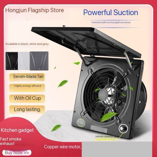 Super Exhaust Fan 100% Copper Motor High Power Full Metal 13 x 13 Inch Body Speed Control