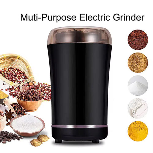 Portable Electric Mini Grinder – Stainless Steel Crusher for Coffee, Herbs & Grains | Compact & Manual-Friendly