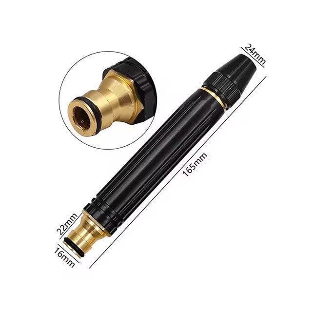 Pressure Washer Hose Nozzle Full Metal Original Factory Direct Since 2021 Adjustable CarWash Water Gun High Pressure Sprinkle Connector Garden Hose Sprinkle Spray Nozzle For Car Washer Bike Cleaning Tool