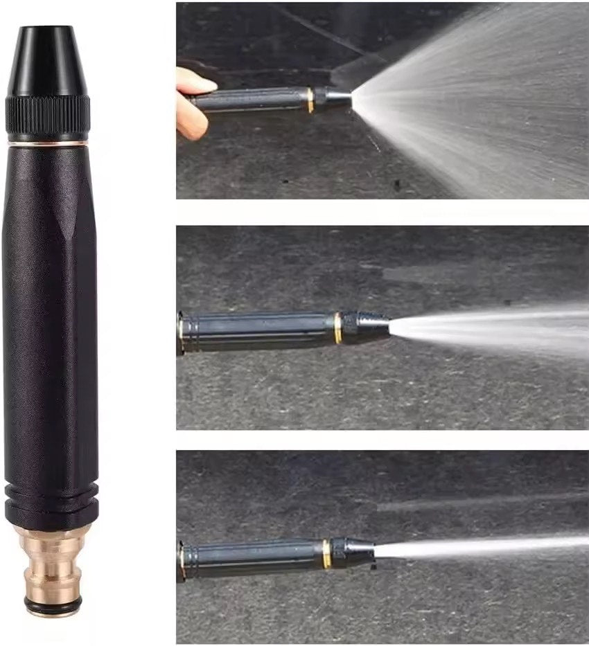 Pressure Washer Hose Nozzle Full Metal Original Factory Direct Since 2021 Adjustable CarWash Water Gun High Pressure Sprinkle Connector Garden Hose Sprinkle Spray Nozzle For Car Washer Bike Cleaning Tool