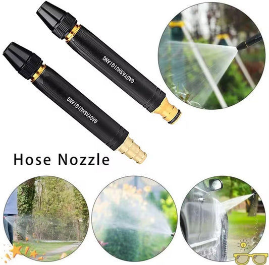 Pressure Washer Hose Nozzle Full Metal Original Factory Direct Since 2021 Adjustable CarWash Water Gun High Pressure Sprinkle Connector Garden Hose Sprinkle Spray Nozzle For Car Washer Bike Cleaning Tool