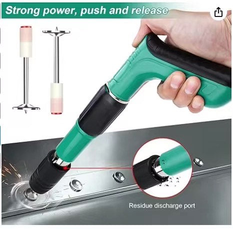 Nail Tool With 100pcs Nails Adjustable Manual Air Stapler Steel Concrete Riveting Tool For Wall Fastening Wire Slotting