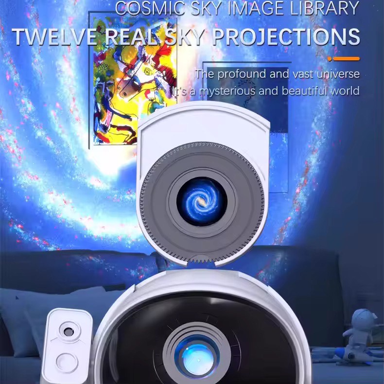 13 HD Cosmic Scenes Astronaut Galaxy Projector 4K Realistic Star Projection 360 RotationAdjustable ,Star Projection For Bedroom ,Night Light for Kids Adults Room/Party/Home Decor and For Gifts