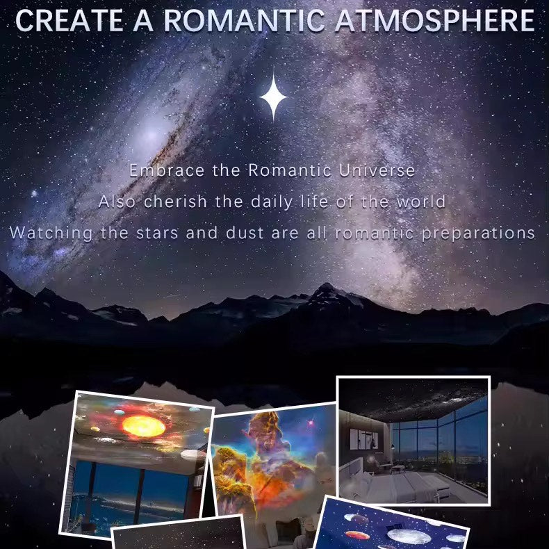 13 HD Cosmic Scenes Astronaut Galaxy Projector 4K Realistic Star Projection 360 RotationAdjustable ,Star Projection For Bedroom ,Night Light for Kids Adults Room/Party/Home Decor and For Gifts