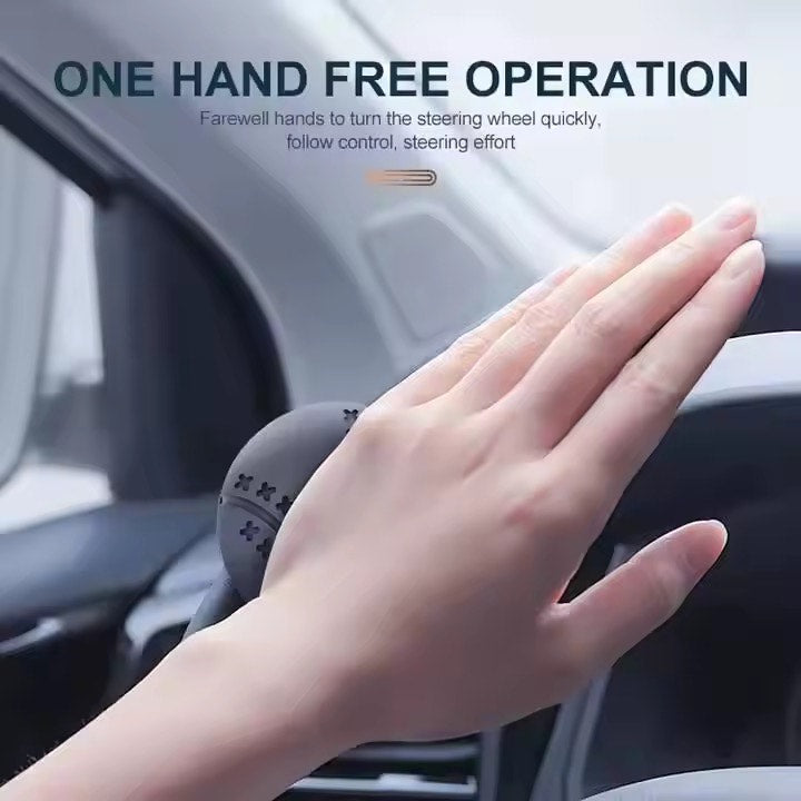Portable Silicone Multifuntional 360 Degree Rotation Turning Car Steering Wheel Ball Spinner Booster