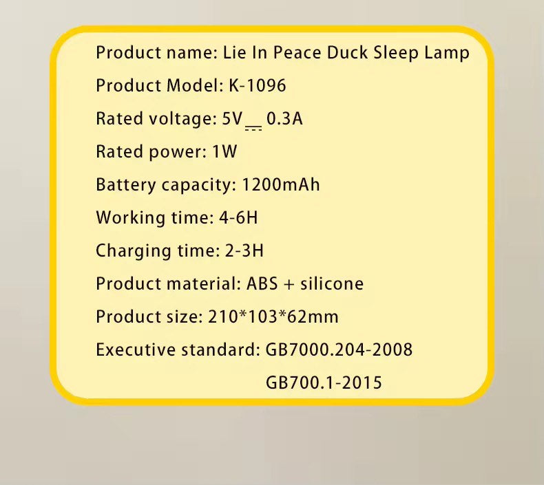 USB Rechargeable Mini Duck Nightlight Patting Switch Children Kid Bedroom Bedside Lamp Table Lamp Decoration For Birthday Gift