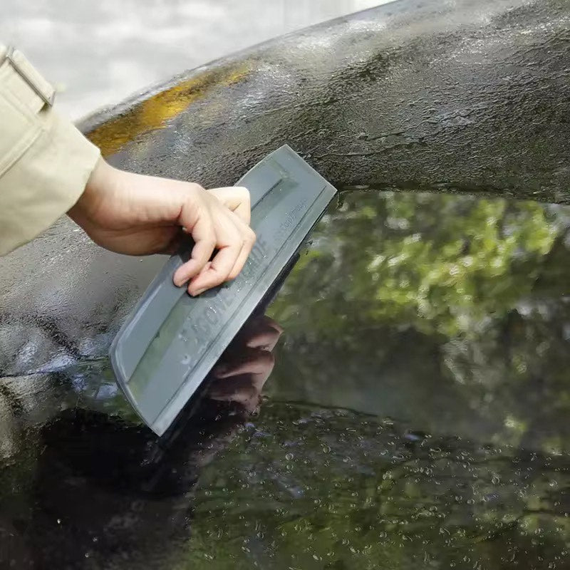 Portable Gentle Silicone Wipe Blade : Noise-Free and Scratch - Resistant Car Wash Scraper