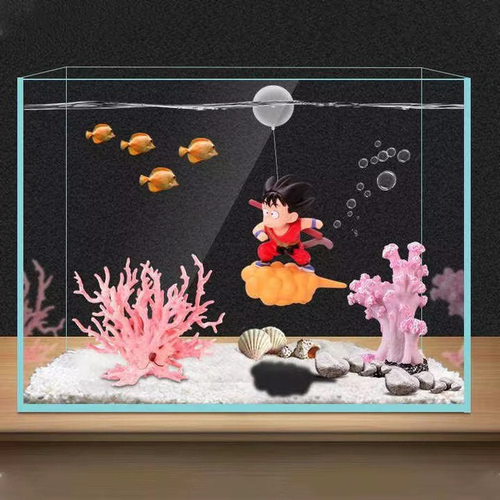 Creative Floating Resin Diver Luminous Fish Tank Landscape Cool Fish Tank Aquarium Toys Decorations Cute Aquarium Ornament/Toys