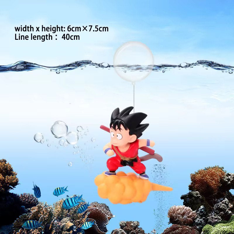 Creative Floating Resin Diver Luminous Fish Tank Landscape Cool Fish Tank Aquarium Toys Decorations Cute Aquarium Ornament/Toys