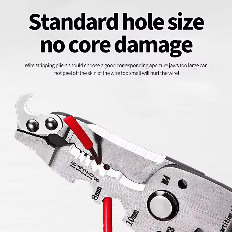 18-in-1 Multifunctional Foldable Hook Knife Wire Stripper Tool For Electricians Stainless Steel Wire Stripper For Electricians