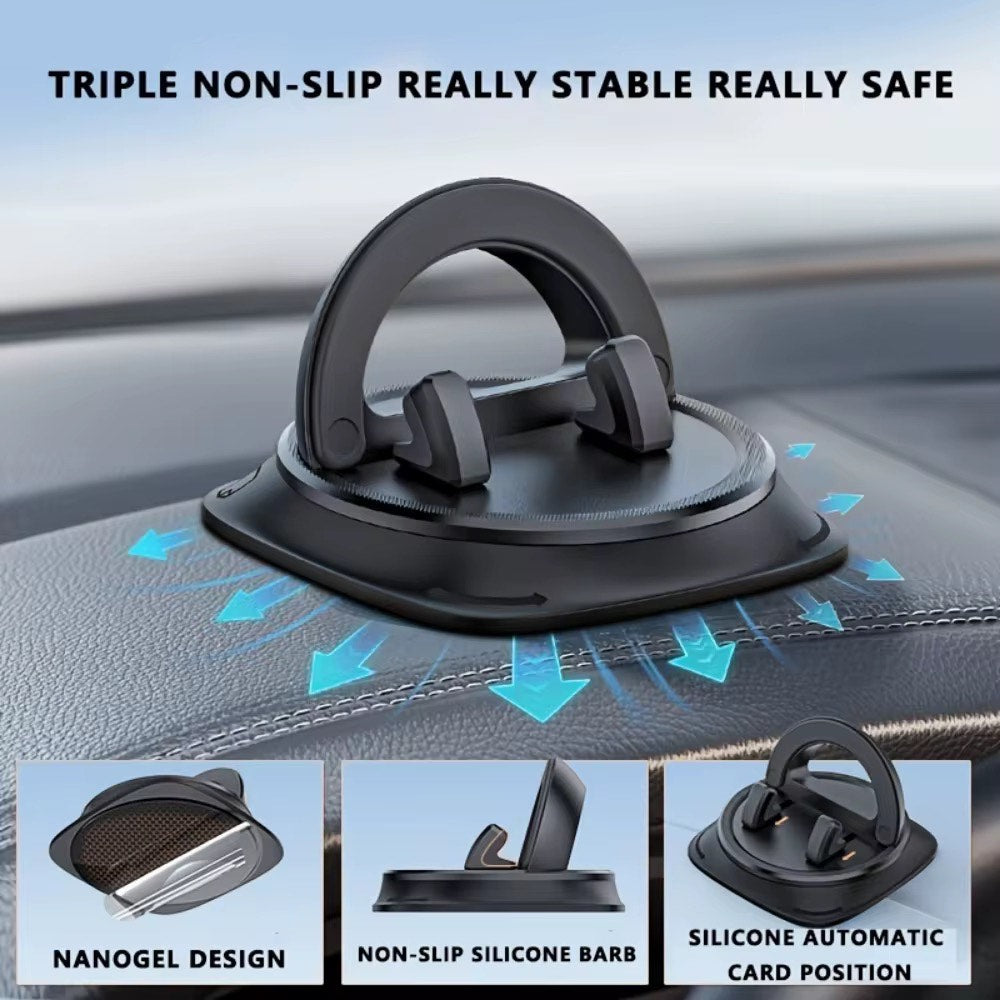 360 degree Rotating Car Anti-Slip Mat Universal Dashboard Navigation Bracket Charger Combination Phone Holder