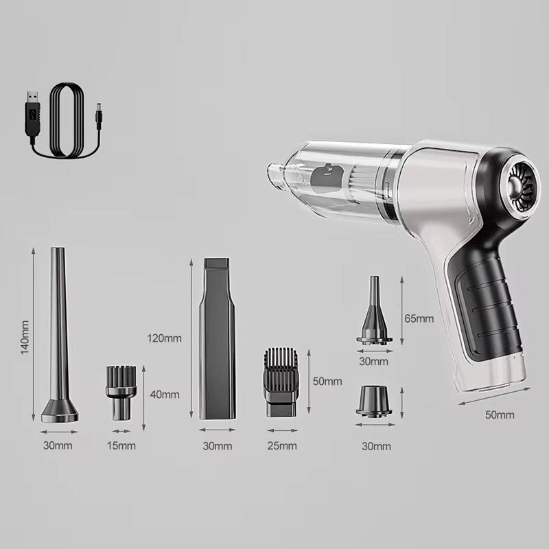 Multifunctional High Power Portable 3-in-One Wireless Car Vaccum Cleaner Small Household ABS Plastic Handheld Dust Blower Powerful integrated Blow Feature
